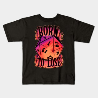 Born to lose D20 shirt purple Kids T-Shirt